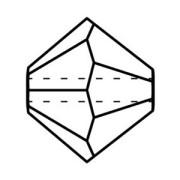 Biconi Preciosa 5 mm - MC Bead Rondell - Crystal Argent Flare x12