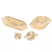 Castone da incollare PureCrystal 4627 mm. 27x18,5 - Dorato x1