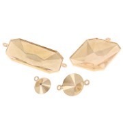 Castone pendente da incollare PureCrystal 1122 mm -Dorato x1