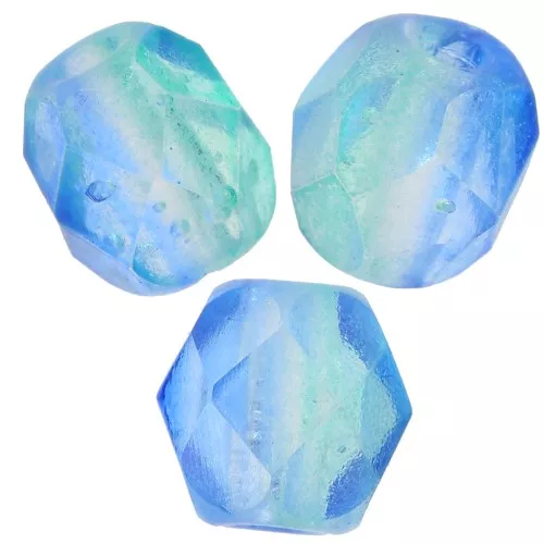 Sfaccettate 4 mm - Crystal Blue Green x50