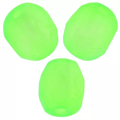 Sfaccettate 4 mm - Green Neon Mat x50