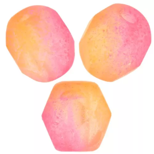 Sfaccettate 4 mm - Pink Orange Neon Mat x50