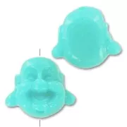 Testa di Budda mm. 18 Aqua x1