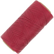 Bobina di filo piatto cerato Linhasita per macramè 1,4 mm - Rosso scuro (44) x 167 m