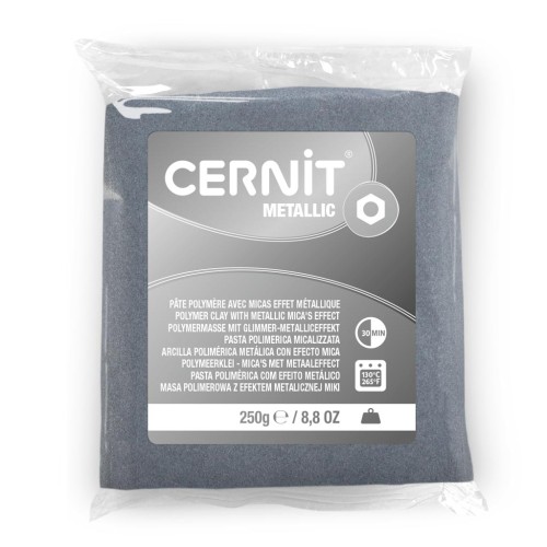 Cernit Metallic Argent 250gr (n°080) x1
