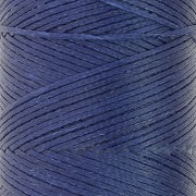 Bobina di filo piatto cerato Linhasita per macramè 1,4 mm - Blu navy (70) x 167 m