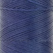 Bobina di filo piatto cerato Linhasita per macramè 1,4 mm - Blu navy (70) x 167 m