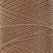 Bobina di filo piatto cerato Linhasita per macramè 1,4 mm - Old Gold (604) x 167 m