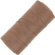 Bobina di filo piatto cerato Linhasita per macramè 1,4 mm - Sabbia (214) x 167 m