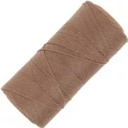 Bobina di filo piatto cerato Linhasita per macramè 1,4 mm - Sabbia (214) x 167 m