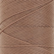 Bobina di filo piatto cerato Linhasita per macramè 1,4 mm - Sabbia (214) x 167 m