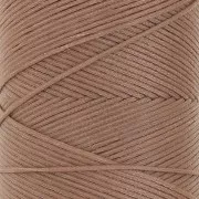 Bobina di filo piatto cerato Linhasita per macramè 1,4 mm - Sabbia (214) x 167 m