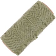 Bobina di filo piatto cerato Linhasita per macramè 1,4 mm - Verde militare (90) x 167 m