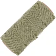 Bobina di filo piatto cerato Linhasita per macramè 1,4 mm - Verde militare (90) x 167 m