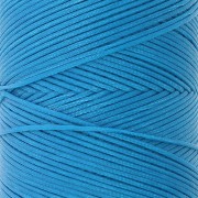 Bobina di filo piatto cerato Linhasita per macramè 1,4 mm - Turchese scuro (707) x 167 m