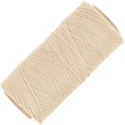 Bobina di filo piatto cerato Linhasita per macramè 1,4 mm - Sabbia (924) x 167 m