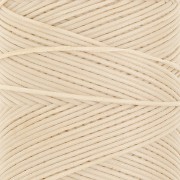 Bobina di filo piatto cerato Linhasita per macramè 1,4 mm - Sabbia (924) x 167 m