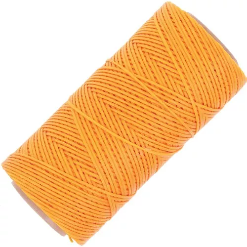 Bobina di filo piatto cerato Linhasita per macramè 1,4 mm - Safran (274) x 167 m