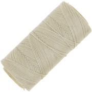 Bobina di filo piatto cerato Linhasita per macramè 1,4 mm - Beige (05) x 167 m