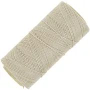 Bobina di filo piatto cerato Linhasita per macramè 1,4 mm - Beige (05) x 167 m