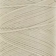 Bobina di filo piatto cerato Linhasita per macramè 1,4 mm - Beige (05) x 167 m