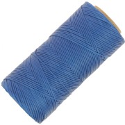 Bobina di filo piatto cerato Linhasita per macramè 1,4 mm - Blu (692) x 167 m