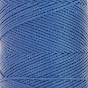 Bobina di filo piatto cerato Linhasita per macramè 1,4 mm - Blu (692) x 167 m