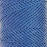 Bobina di filo piatto cerato Linhasita per macramè 1,4 mm - Blu (692) x 167 m