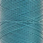 Bobina di filo piatto cerato Linhasita per macramè 1,4 mm - Teal (228) x 167 m