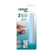 Set di 2 lame da taglio rigide per pasta polimerica con 1 impugnatura x1|raw }}