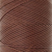 Bobina di filo piatto cerato Linhasita per macramè 1,4 mm - Marrone (631) x 167 m