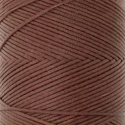 Bobina di filo piatto cerato Linhasita per macramè 1,4 mm - Marrone (631) x 167 m