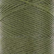 Bobina di filo piatto cerato Linhasita per macramè 1,4 mm - Verde oliva (88) x 167 m