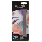 Set di 2 lame da taglio flessibili per pasta polimerica con 1 impugnatura x1|raw }}