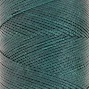 Bobina di filo piatto cerato Linhasita per macramè 1,4 mm - Smeraldo (386) x 167 m