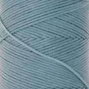Bobina di filo piatto cerato Linhasita per macramè 1,4 mm - Blu grigio (549) x 167 m