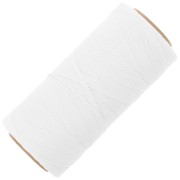 Bobina di filo piatto cerato Linhasita per macramè 1,4 mm - Bianco (BCO ALV) x 167 m