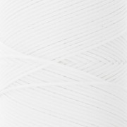 Bobina di filo piatto cerato Linhasita per macramè 1,4 mm - Bianco (BCO ALV) x 167 m