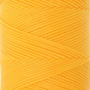 Bobina di filo piatto cerato Linhasita per macramè 1,4 mm - Golden Yellow (218) x 167 m