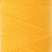Bobina di filo piatto cerato Linhasita per macramè 1,4 mm - Golden Yellow (218) x 167 m