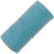 Bobina di filo piatto cerato Linhasita per macramè 1,4 mm - Turchese (229) x 167 m
