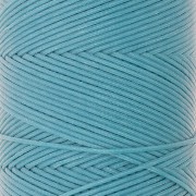 Bobina di filo piatto cerato Linhasita per macramè 1,4 mm - Turchese (229) x 167 m