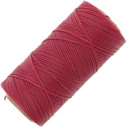 Bobina di filo piatto cerato Linhasita per macramè 1,4 mm - Rosso (233) x 167 m