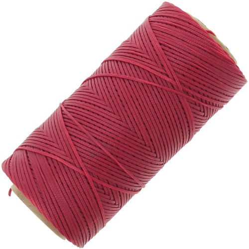 Bobina di filo piatto cerato Linhasita per macramè 1,4 mm - Rosso (233) x 167 m
