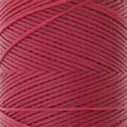 Bobina di filo piatto cerato Linhasita per macramè 1,4 mm - Rosso (233) x 167 m