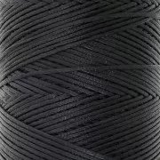 Bobina di filo piatto cerato Linhasita per macramè 1,4 mm - Nero (PRETO) x 167 m