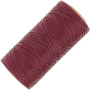 Bobina di filo piatto cerato Linhasita per macramè 1,4 mm - Burgundy (60) x 167 m