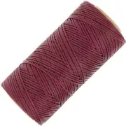 Bobina di filo piatto cerato Linhasita per macramè 1,4 mm - Burgundy (60) x 167 m