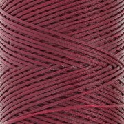 Bobina di filo piatto cerato Linhasita per macramè 1,4 mm - Burgundy (60) x 167 m