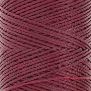 Bobina di filo piatto cerato Linhasita per macramè 1,4 mm - Burgundy (60) x 167 m